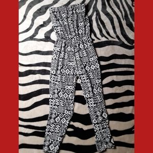 Black & White Jumpsuit Romper